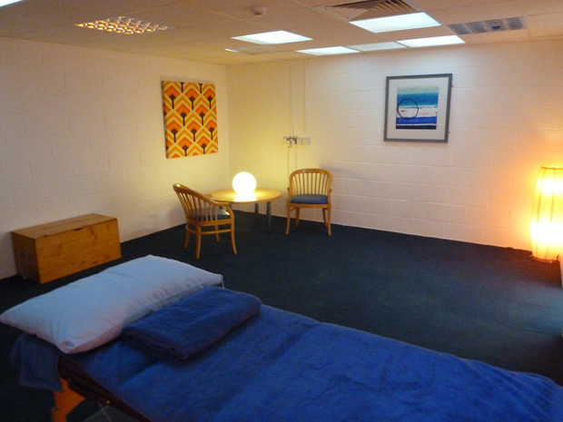 Muscle Clinic Massage Couch and Consultation Area